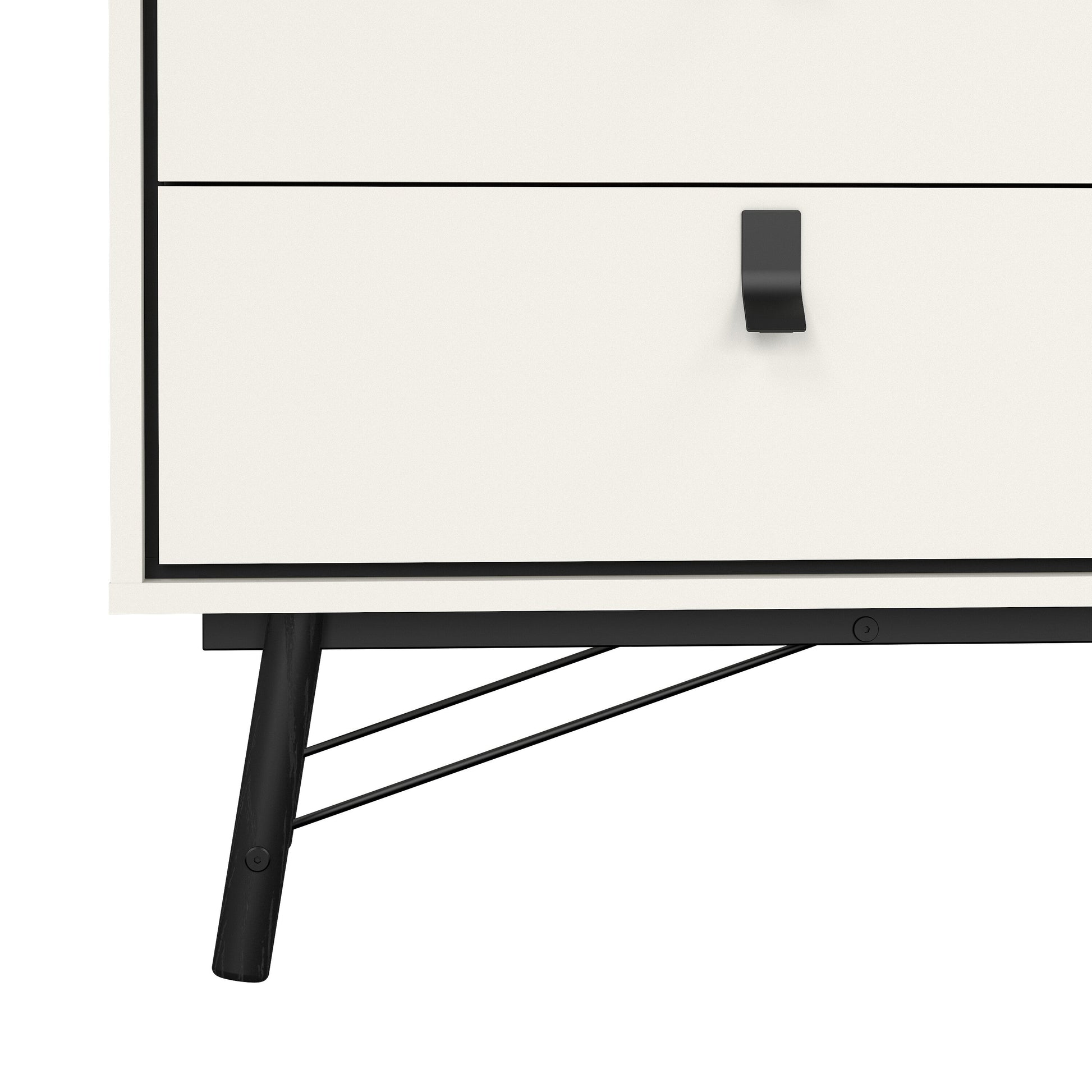 Cote | Furniture Ry Sideboard, Wide Double Chest of Drawers, 6 Drawer - White Ry, Chest of Drawers 72186012gogo