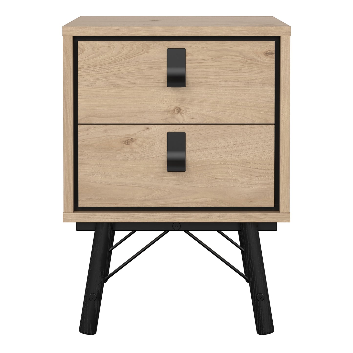 Cote | Furniture Ry Bedside Table, 2 Drawers - Oak Ry, Bedside Tables 72186014hlhl