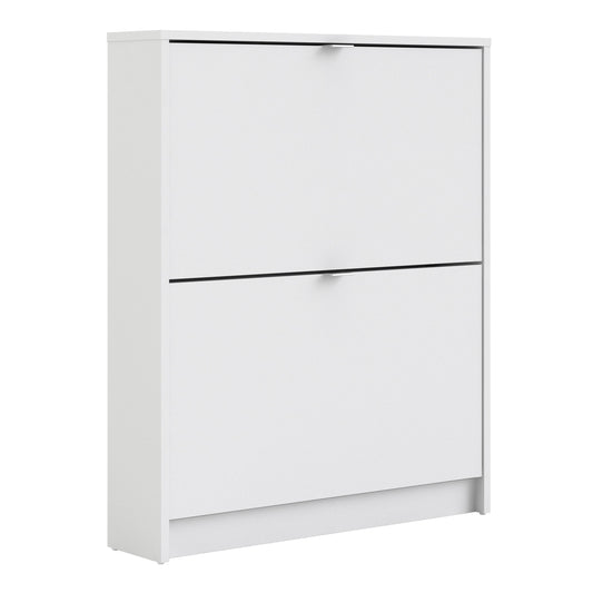 Cote | Furniture Shoes Shoe Storage, 2 Tilting Door + 1 Layer  - White Shoes, Shoe Storage 723590014949