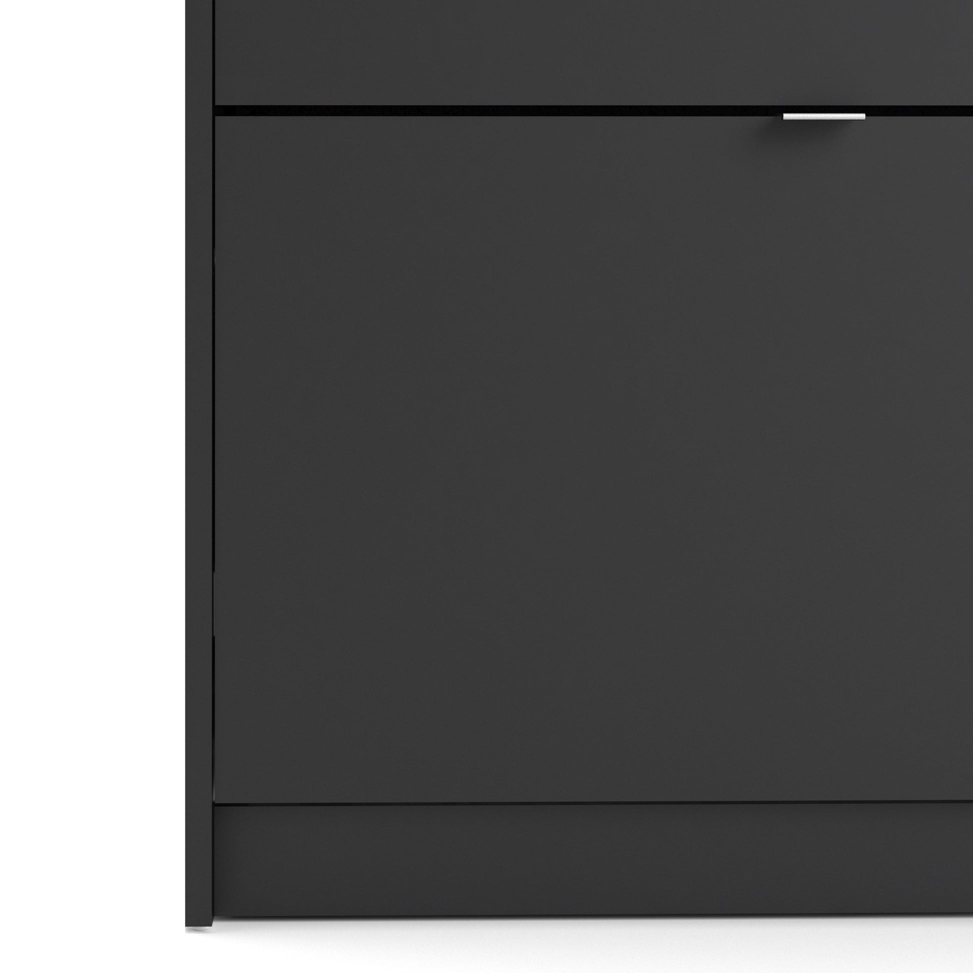 Cote | Furniture Shoes Shoe Storage, 2 Tilting Doors + 2 Layers - Black Shoes, Shoe Storage 72359005gmgm