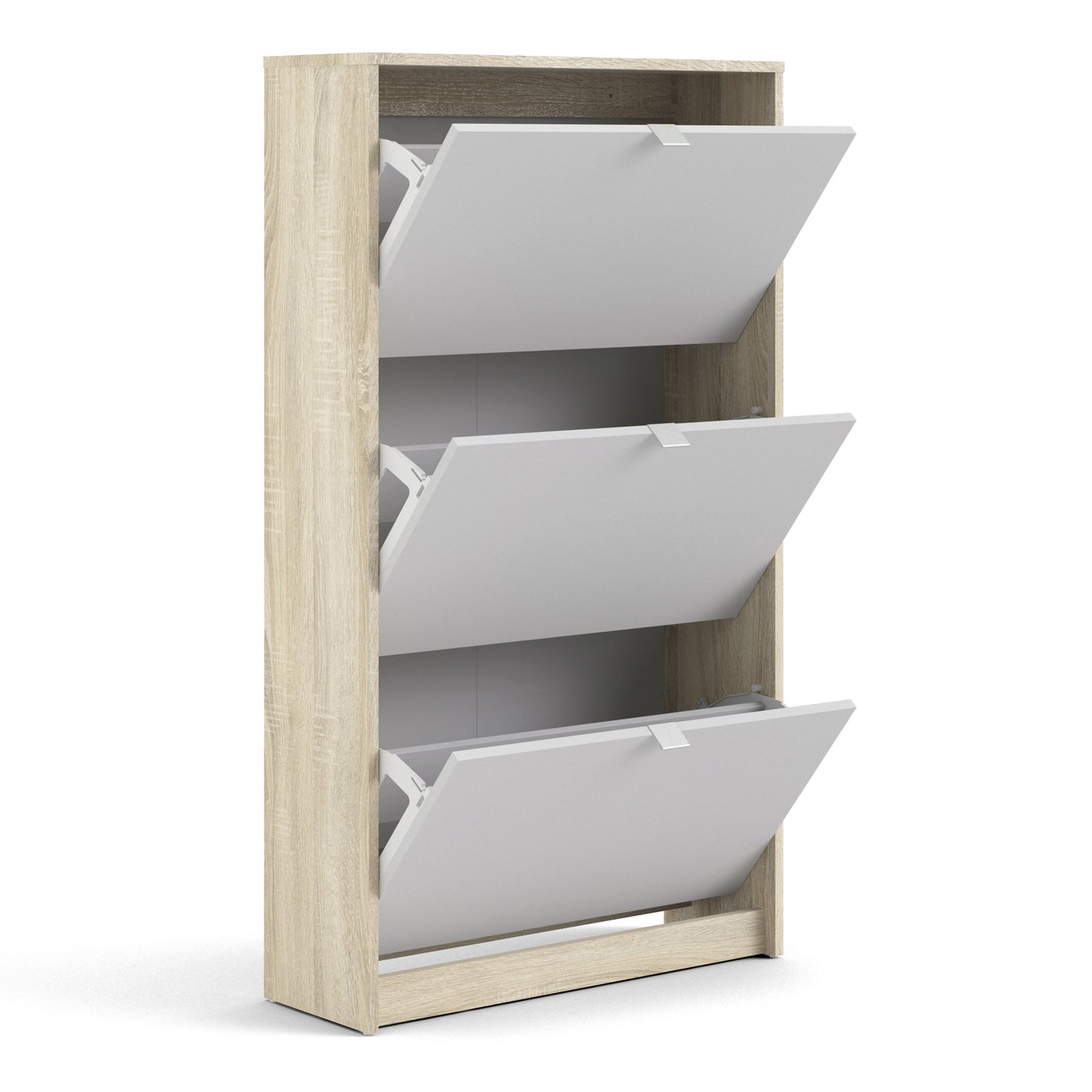 Cote | Furniture Shoes Shoe Storage, 3 Tilting Doors + 2 Layers - Oak & White Shoes, Shoe Storage 72359006ak49