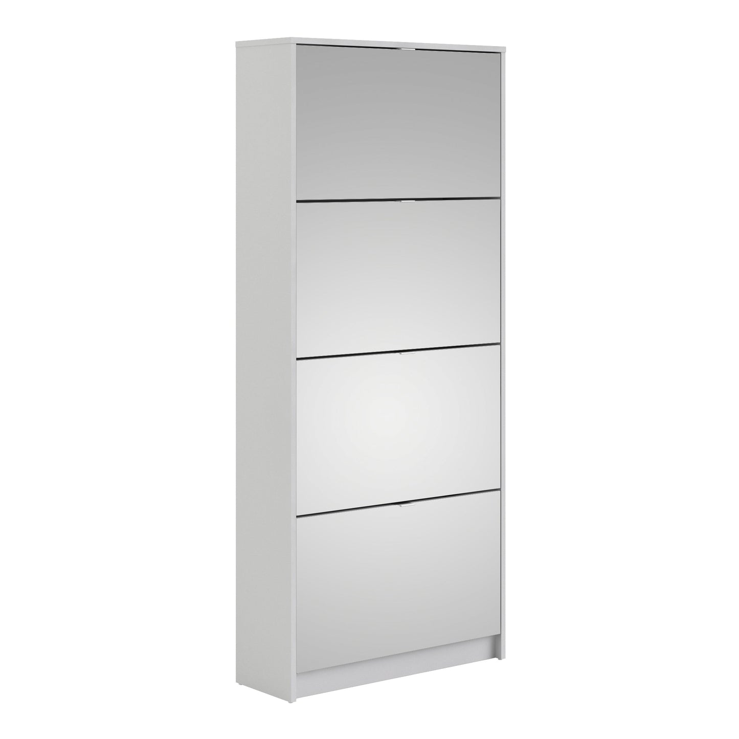 Cote | Furniture Shoes Shoe Storage, 4 Mirror Tilting Doors + 2 layers - White Shoes, Shoe Storage 723590104949