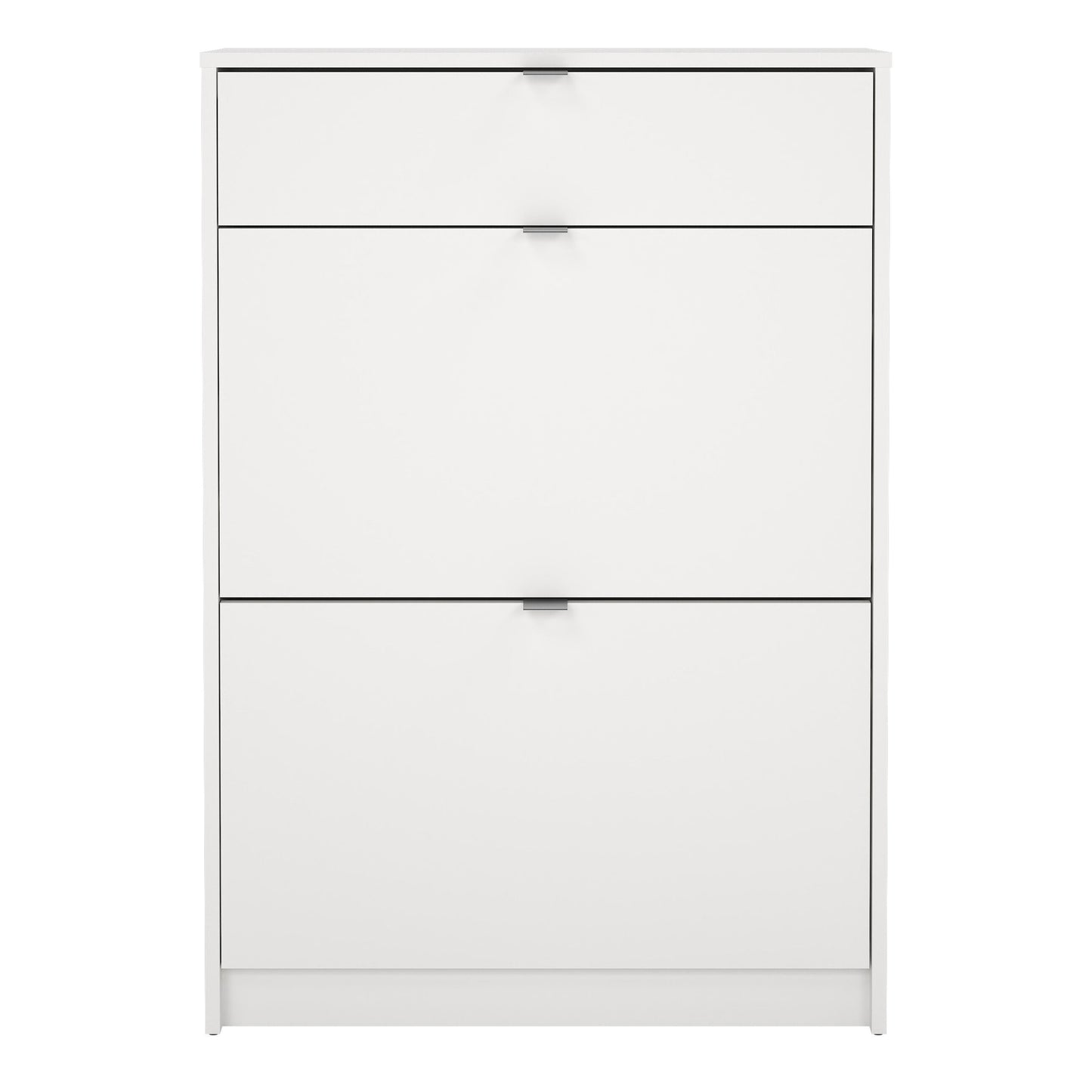 Cote | Furniture Shoes Shoe Storage, 2 Flip Down Doors + 1 Drawer - White Shoes, Shoe Storage 723590114949