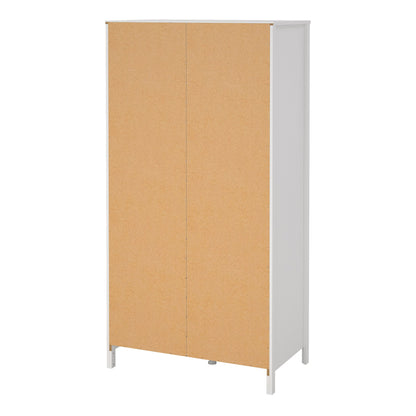 Cote | Furniture Barcelona Wardrobe 1 Door, 1 Mirror Door + 2 Drawer - White Barcelona, Wardrobes 725796584949