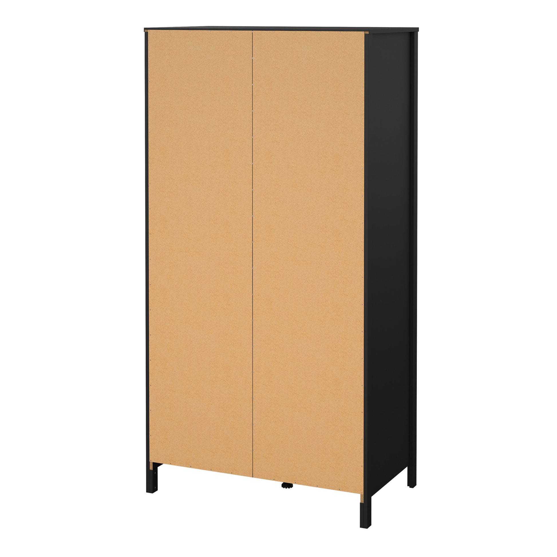 Cote | Furniture Barcelona Wardrobe 1 Door, 1 Mirror Door + 2 Drawer - Black Barcelona, Wardrobes 72579658gmgm