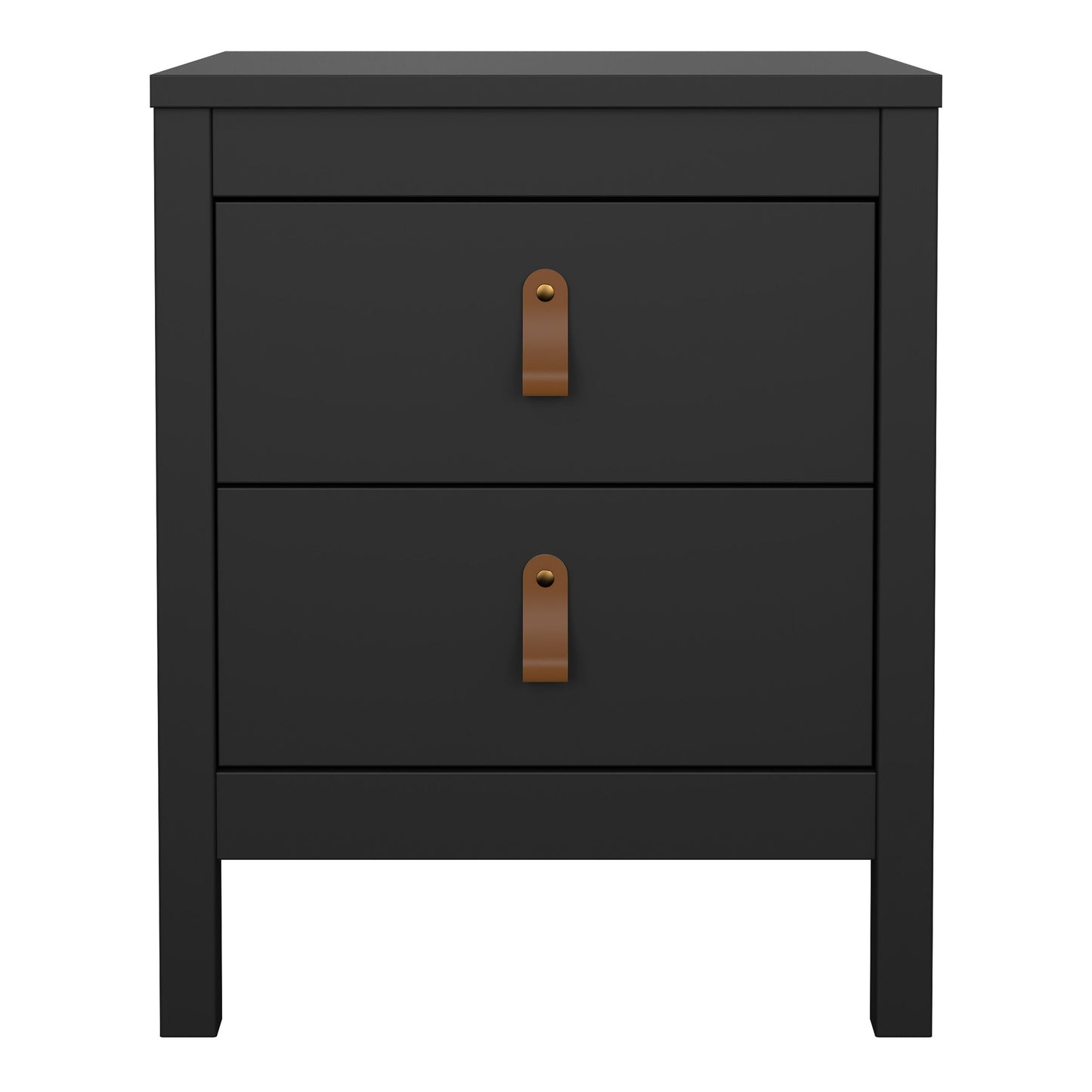 Cote | Furniture Barcelona Bedside Table, 2 Drawer - Black Barcelona, Bedside Tables 72579660gmgm