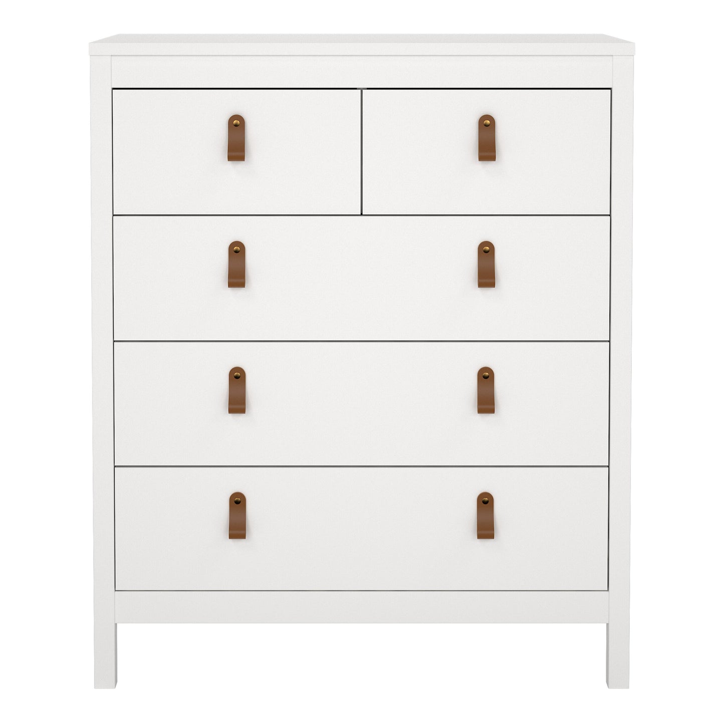 Cote | Furniture Barcelona Chest of Drawers,  3+2 Drawer - White Barcelona, Chest of Drawers 725796614949