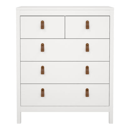 Cote | Furniture Barcelona Chest of Drawers,  3+2 Drawer - White Barcelona, Chest of Drawers 725796614949