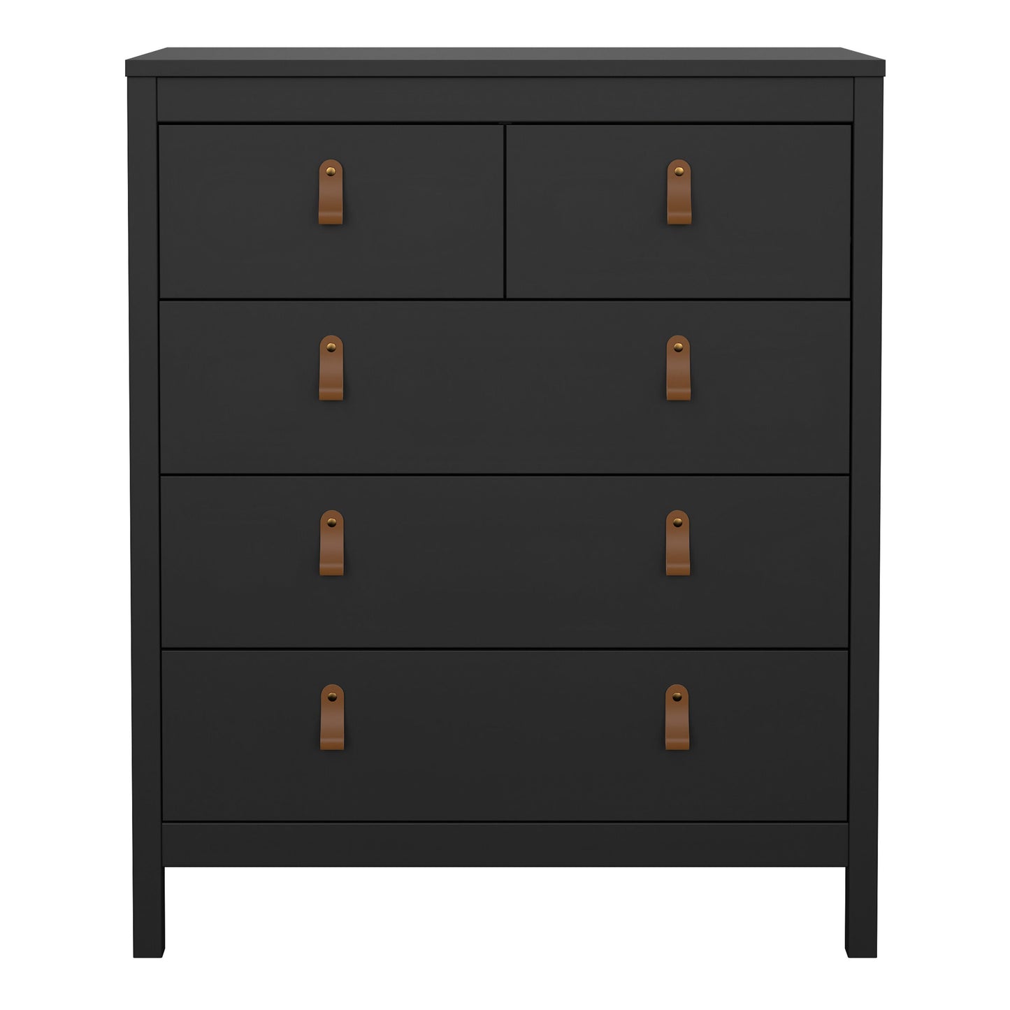 Cote | Furniture Barcelona Chest of Drawers,  3+2 Drawer - Black Barcelona, Chest of Drawers 72579661gmgm