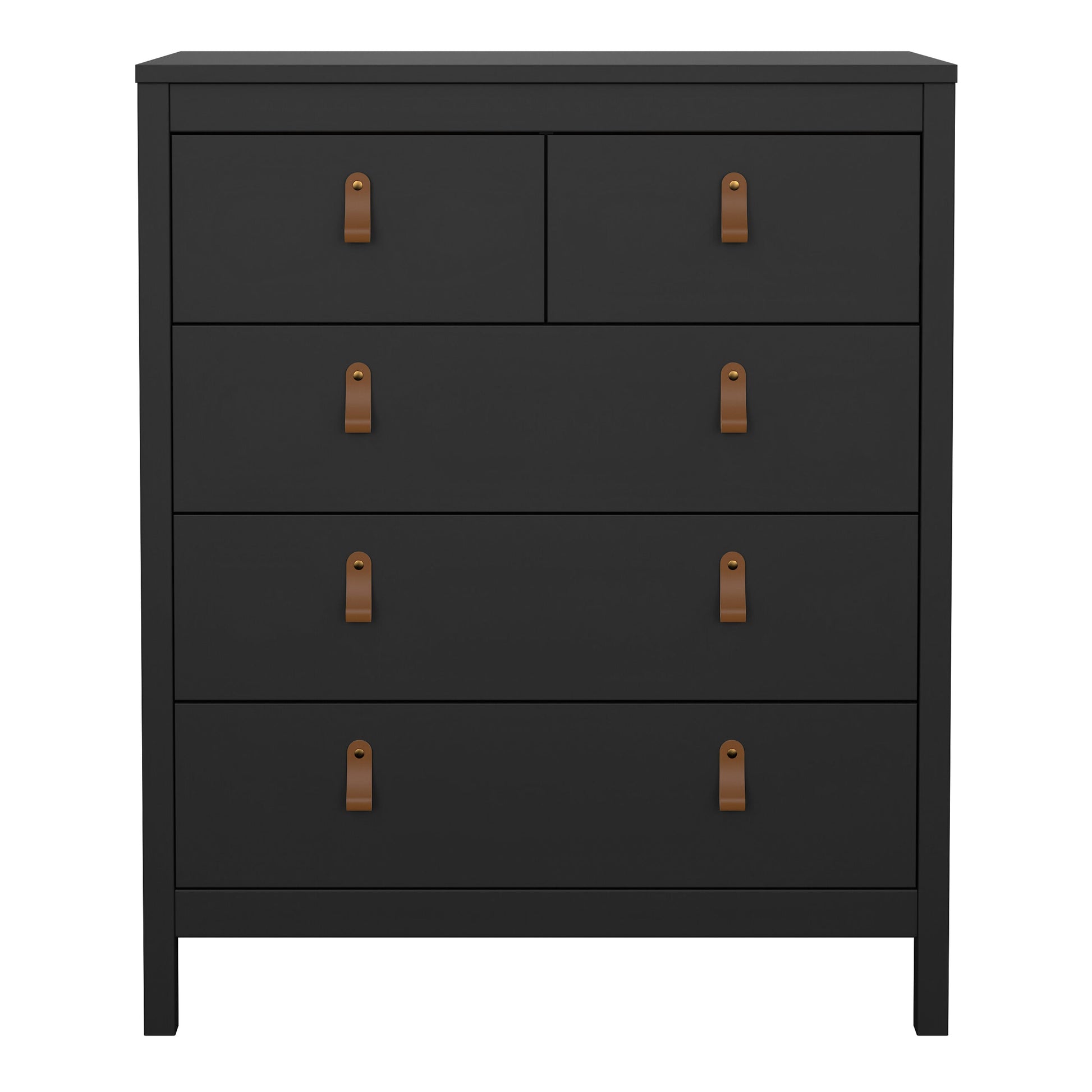 Cote | Furniture Barcelona Chest of Drawers,  3+2 Drawer - Black Barcelona, Chest of Drawers 72579661gmgm