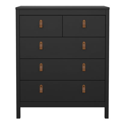 Cote | Furniture Barcelona Chest of Drawers,  3+2 Drawer - Black Barcelona, Chest of Drawers 72579661gmgm