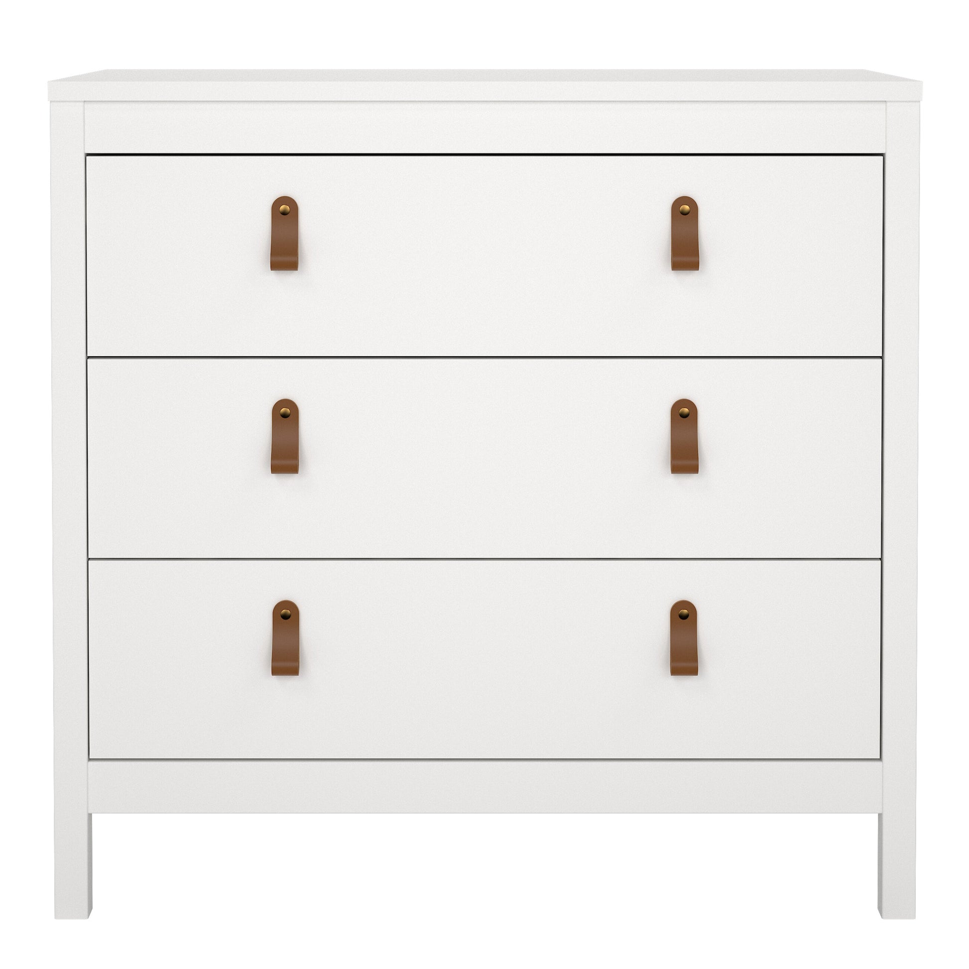 Cote | Furniture Barcelona Chest of Drawers, 3 Drawer - White Barcelona, Chest of Drawers 725796624949