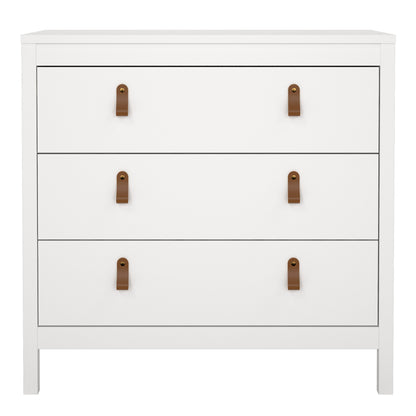 Cote | Furniture Barcelona Chest of Drawers, 3 Drawer - White Barcelona, Chest of Drawers 725796624949