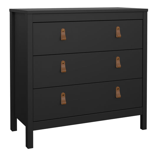 Cote | Furniture Barcelona Chest of Drawers, 3 Drawer - Black Barcelona, Chest of Drawers 72579662gmgm