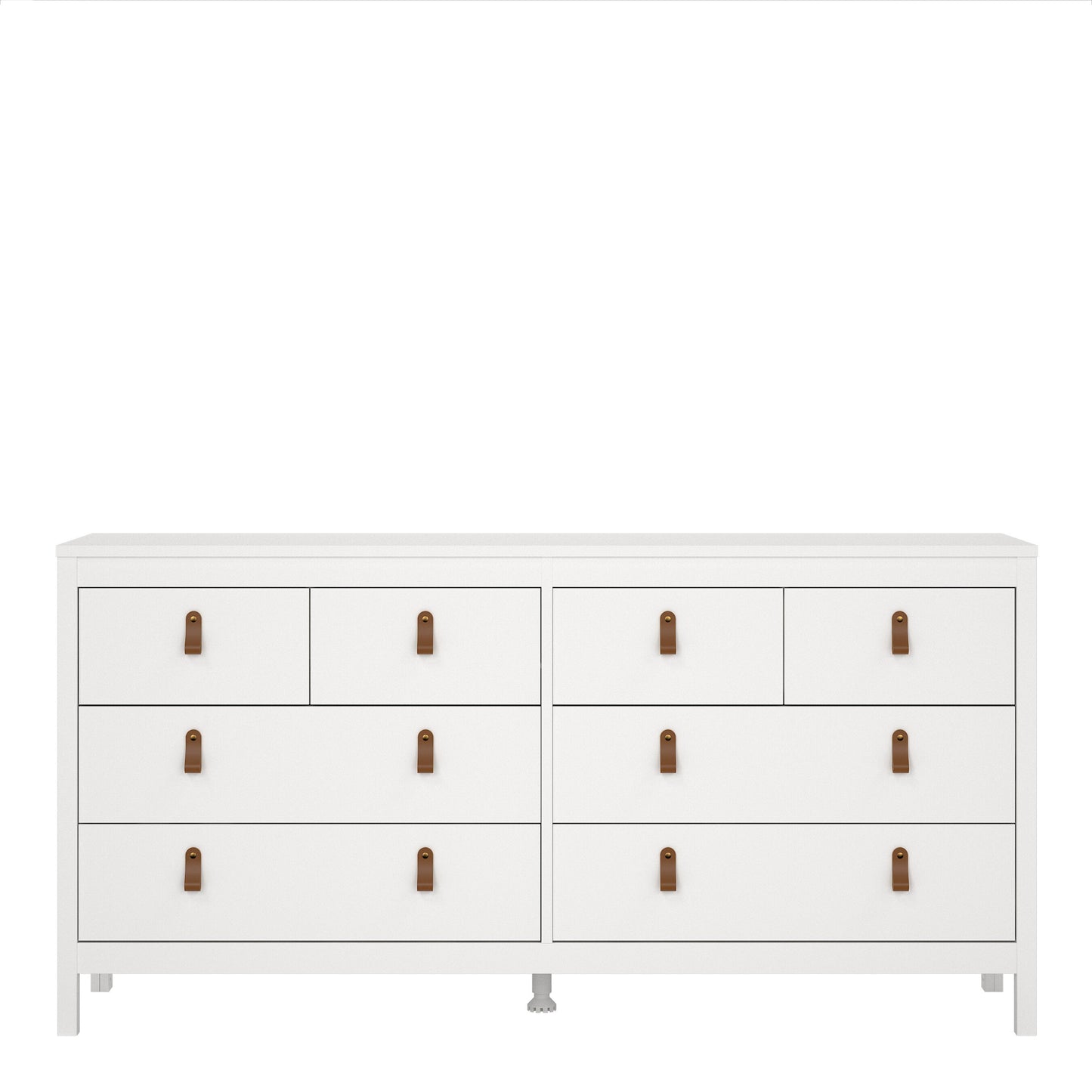 Cote | Furniture Barcelona Double Dresser, Chest of Drawers, 4+4 Drawer - White Barcelona, Chest of Drawers 725796634949