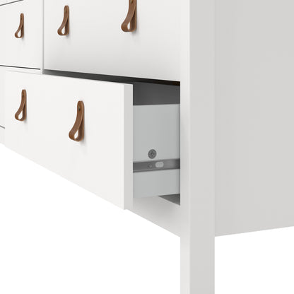 Cote | Furniture Barcelona Double Dresser, Chest of Drawers, 4+4 Drawer - White Barcelona, Chest of Drawers 725796634949