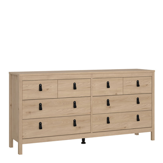 Cote | Furniture Barcelona Double Dresser, Chest of Drawers, 4+4 Drawer - Oak Barcelona, Chest of Drawers 72579663hlhl