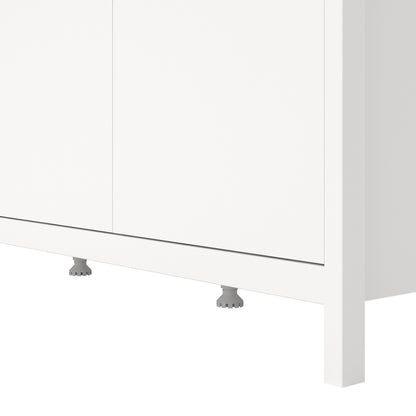 Cote | Furniture Barcelona Wardrobe with 3 Door - White Barcelona, Wardrobes 725796644949