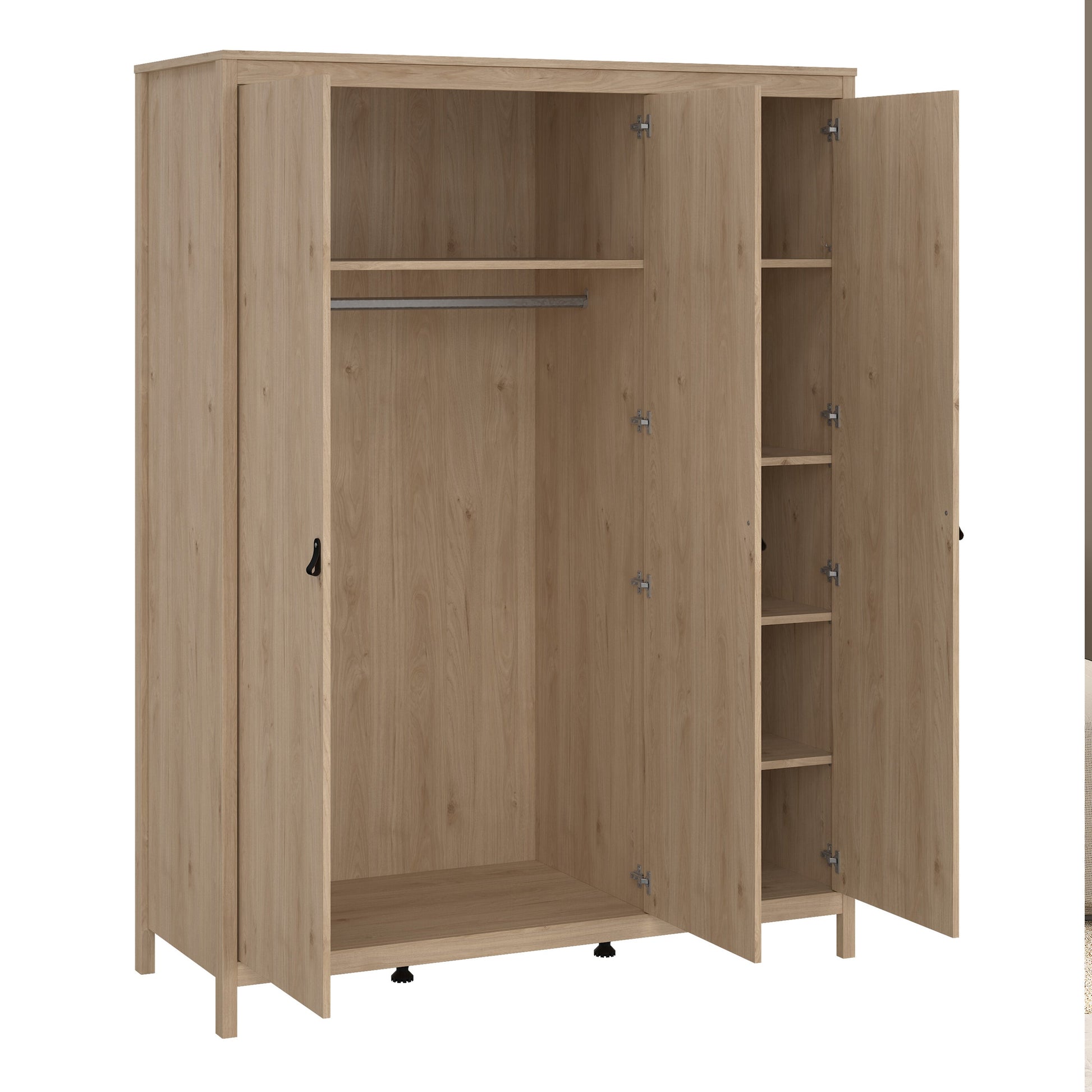 Cote | Furniture Barcelona Wardrobe, 3 Door - Oak Barcelona, Wardrobes 72579664hlhl