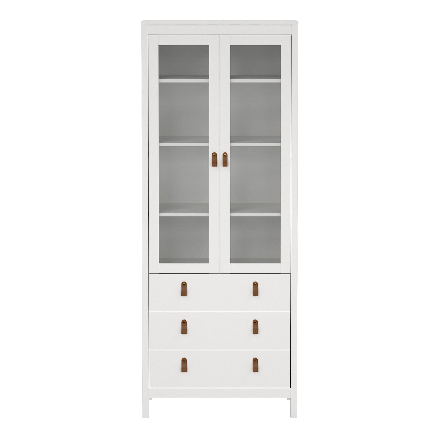 Cote | Furniture Barcelona Display Cabinet, 3 Drawer - White Barcelona, Display Cabinets 725796664949