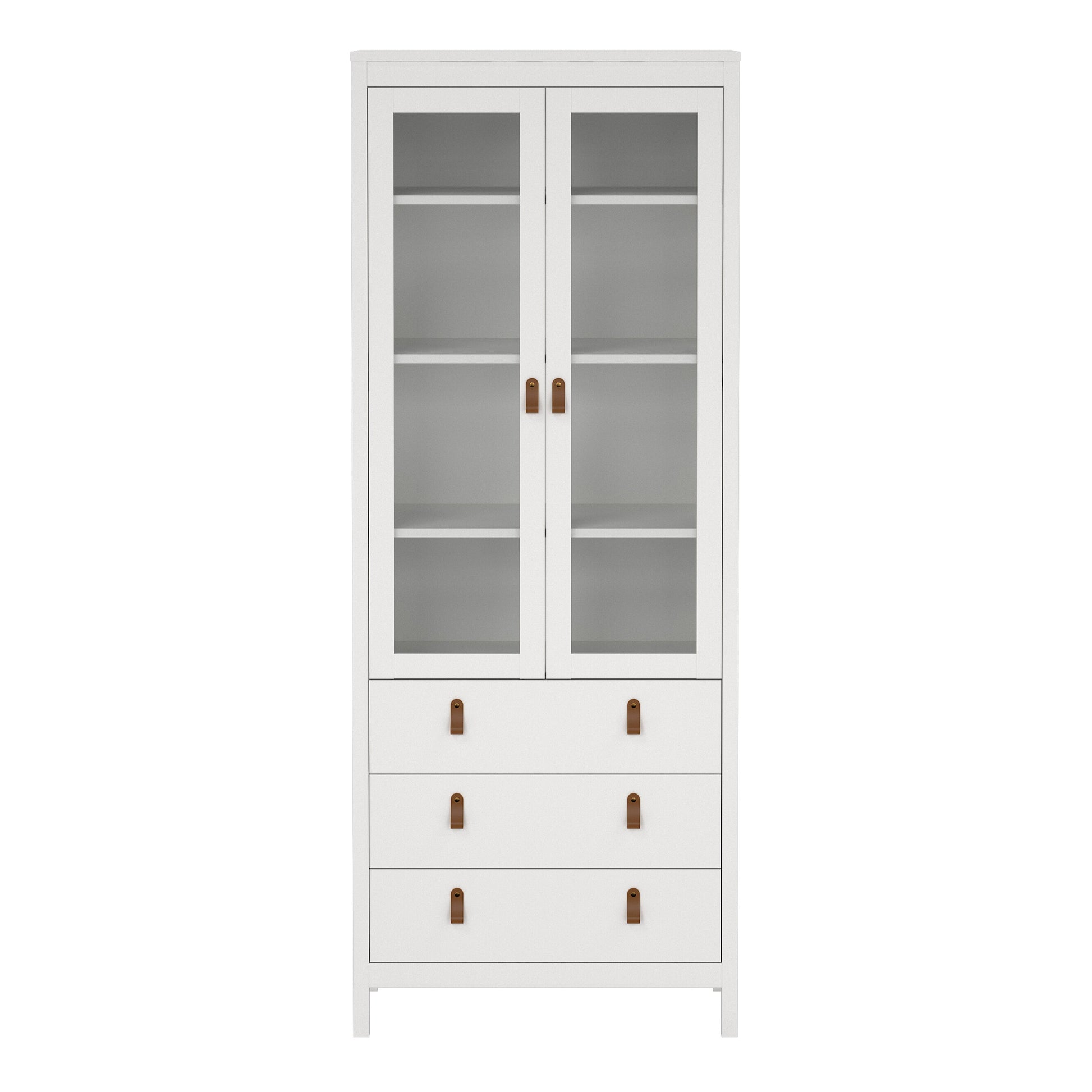 Cote | Furniture Barcelona Display Cabinet, 3 Drawer - White Barcelona, Display Cabinets 725796664949