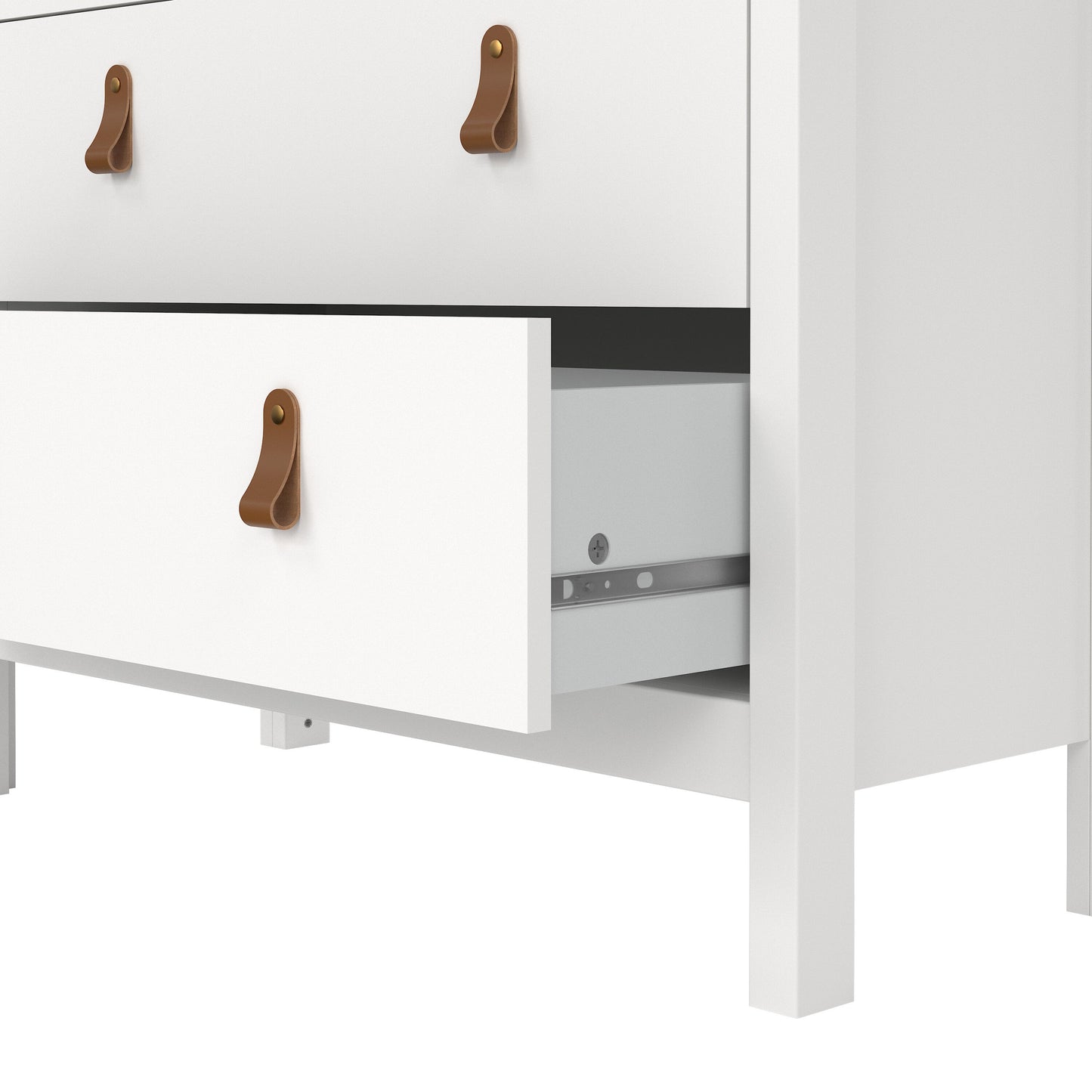 Cote | Furniture Barcelona Display Cabinet, 3 Drawer - White Barcelona, Display Cabinets 725796664949