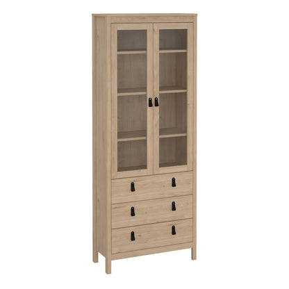 Cote | Furniture Barcelona Display Cabinet 3 Drawers - Oak Barcelona, Display Cabinets 72579666hlhl