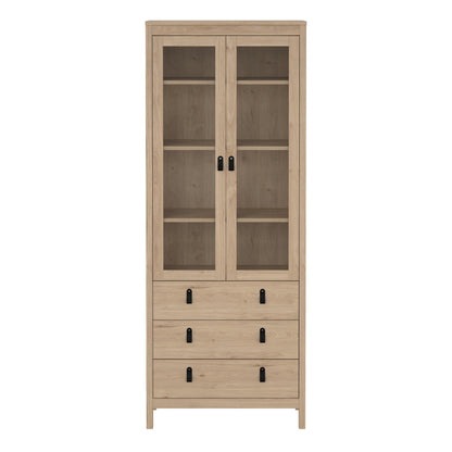 Cote | Furniture Barcelona Display Cabinet 3 Drawers - Oak Barcelona, Display Cabinets 72579666hlhl