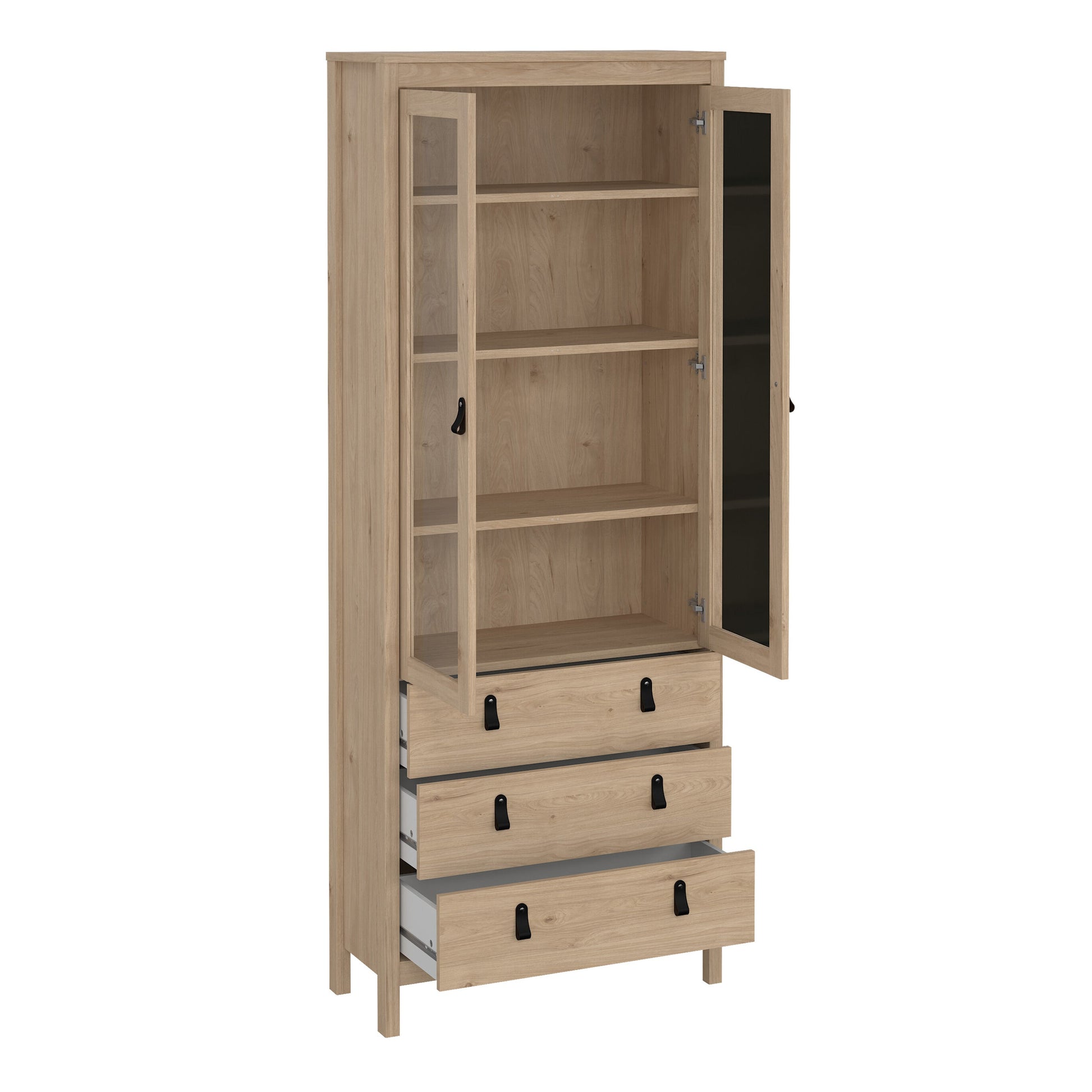 Cote | Furniture Barcelona Display Cabinet 3 Drawers - Oak Barcelona, Display Cabinets 72579666hlhl