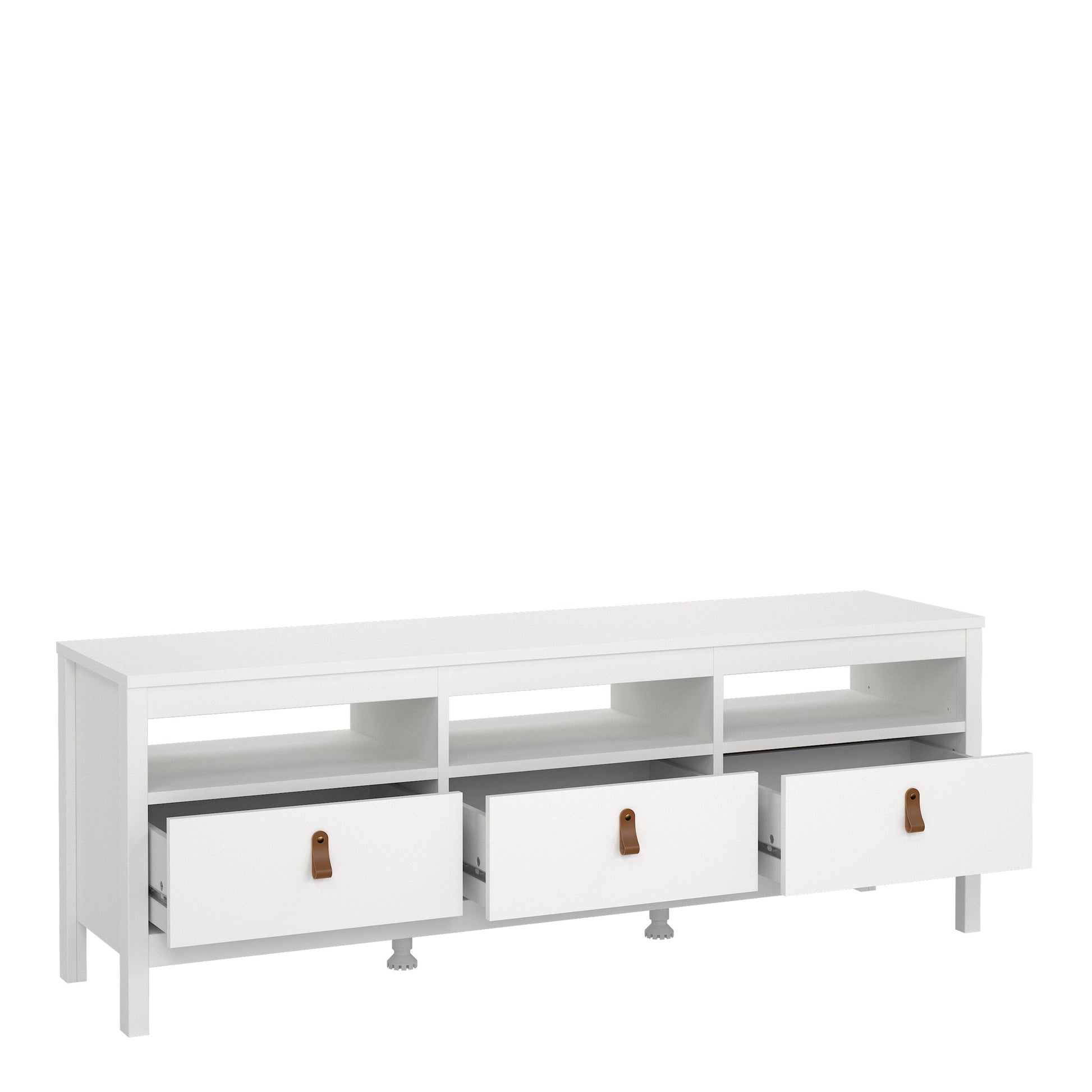 Cote | Furniture Barcelona TV Unit with 3 Drawer - White Barcelona, TV Stands 725796684949