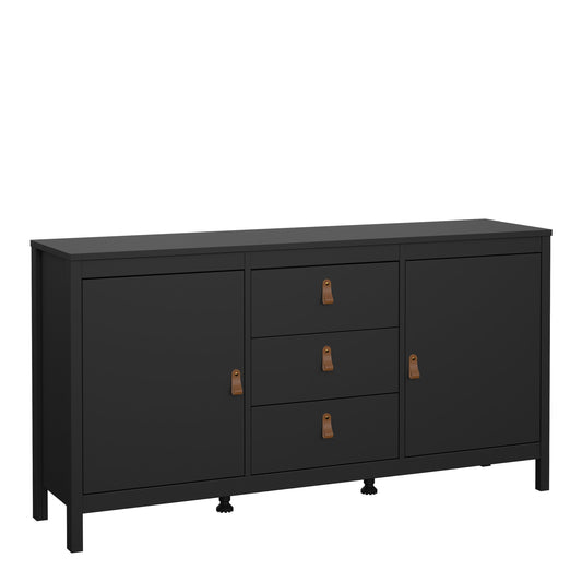 Cote | Furniture Barcelona Sideboard, 2 Door + 3 Drawer - Black Barcelona, Sideboards 72579670gmgm