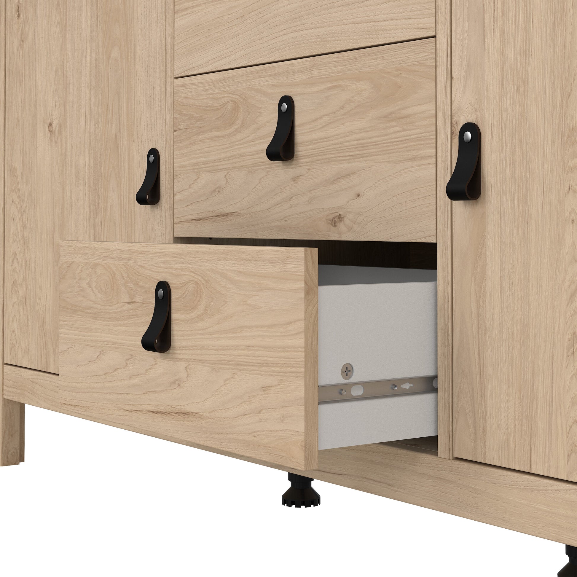 Cote | Furniture Barcelona Sideboard, 2 Door + 3 Drawer - Oak Barcelona, Sideboards 72579670hlhl