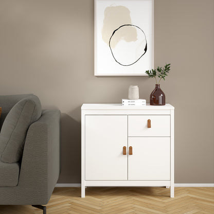 Cote | Furniture Barcelona Sideboard 2 Door, 1 Drawer - White Barcelona, Sideboards 725796714949