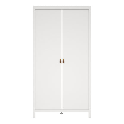 Cote | Furniture Barcelona Wardrobe with 2 Door - White Barcelona, Wardrobes 725796724949