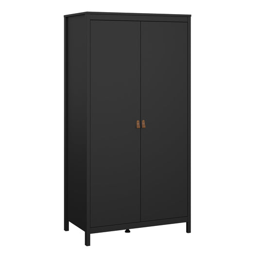 Cote | Furniture Barcelona Wardrobe, 2 Door - Black Barcelona, Wardrobes 72579672gmgm