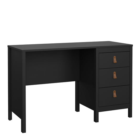 Cote | Furniture Barcelona Desk, 3 Drawer - Black Barcelona, Dressing Tables & Desks 72579681gmgm