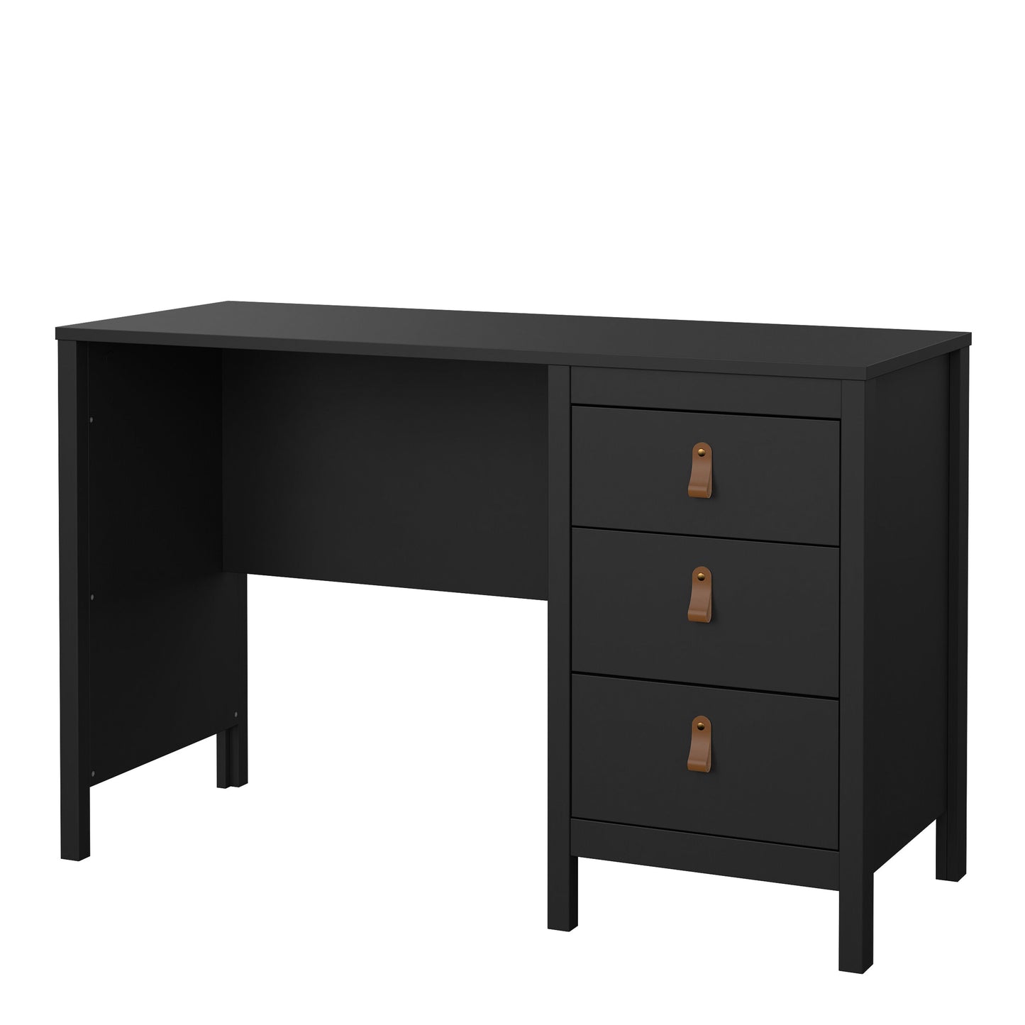 Cote | Furniture Barcelona Desk, 3 Drawer - Black Barcelona, Dressing Tables & Desks 72579681gmgm