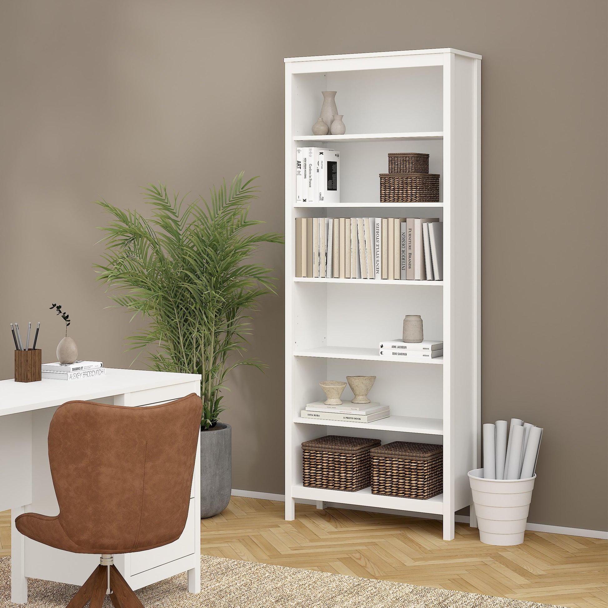 Cote | Furniture Barcelona Bookcase - White Barcelona, Bookcases 725796824949