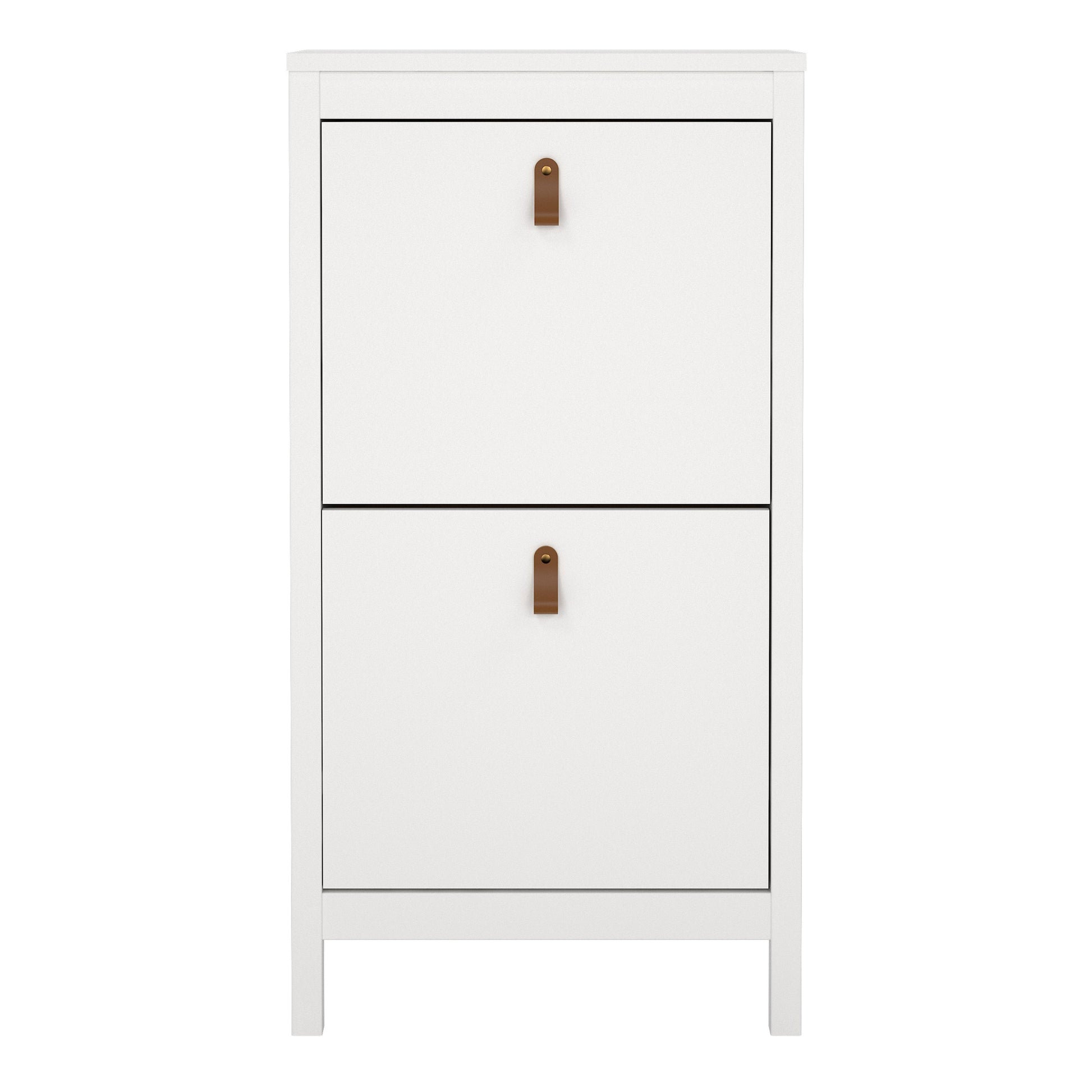 Cote | Furniture Barcelona Shoe Storage, 2 Flap Doors - White Barcelona, Shoe Storage 725796834949