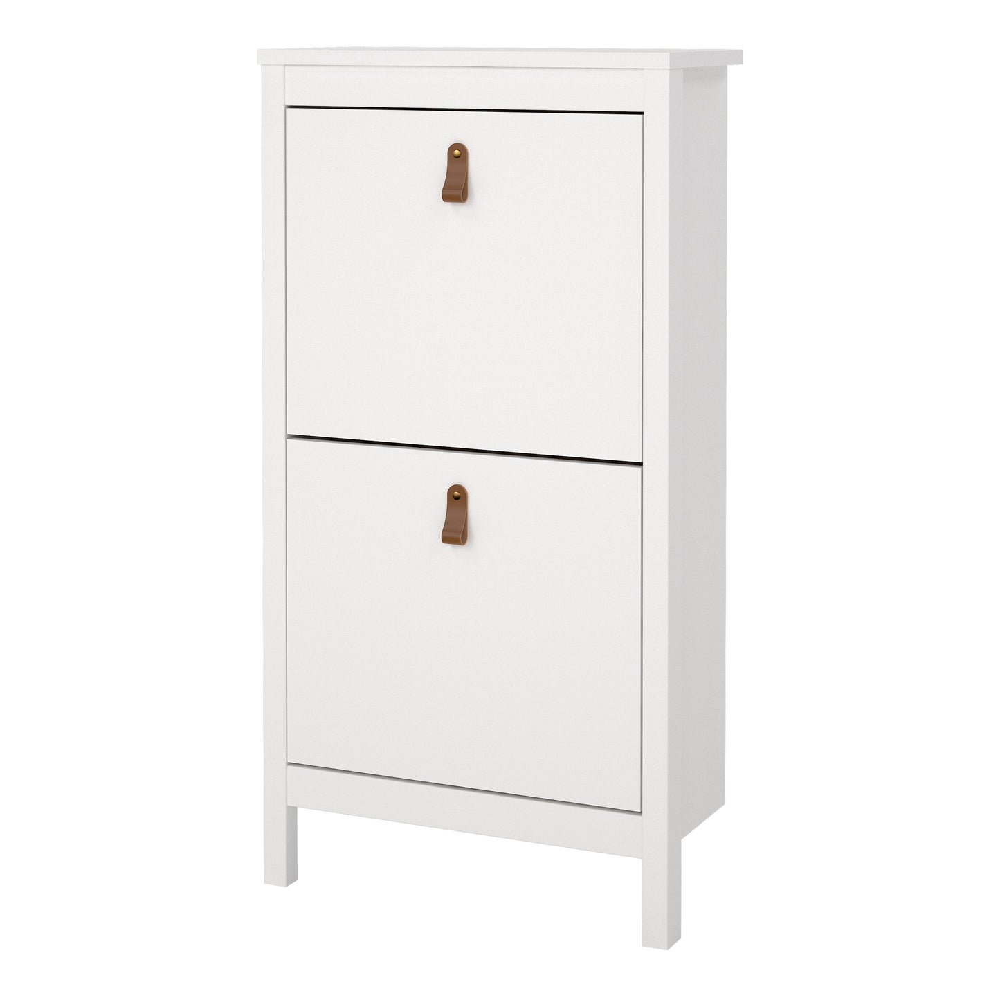 Cote | Furniture Barcelona Shoe Storage, 2 Flap Doors - White Barcelona, Shoe Storage 725796834949