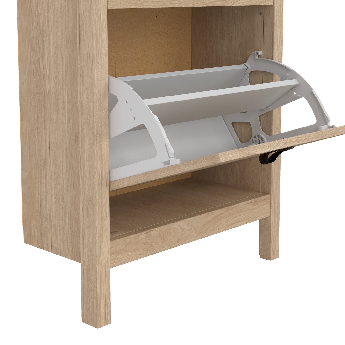 Cote | Furniture Barcelona Shoe Storage, 2 Flap Doors - Oak Barcelona, Shoe Storage 72579683hlhl