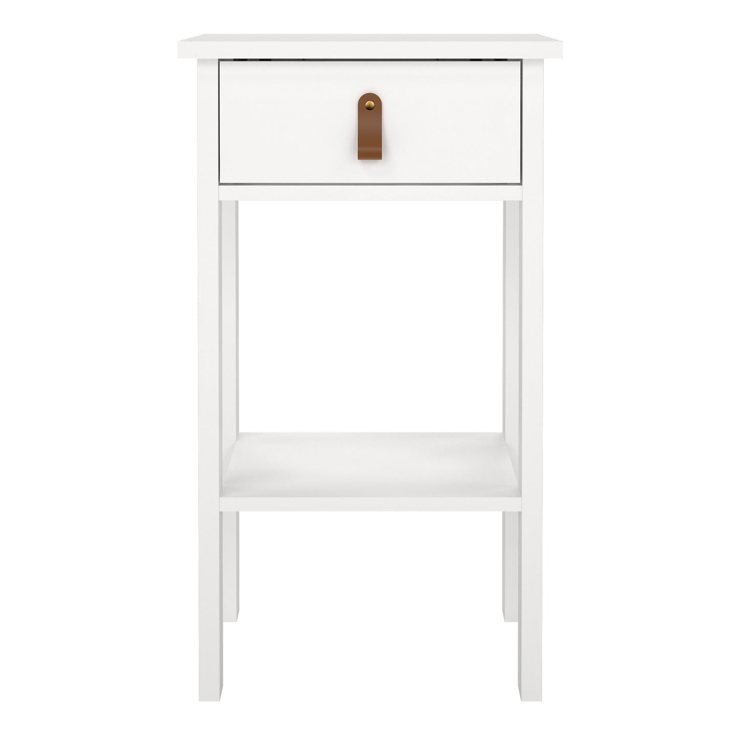 Cote | Furniture Barcelona Bedside Table, 1 Drawer - White Barcelona, Bedside Tables 725796844949