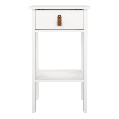 Cote | Furniture Barcelona Bedside Table, 1 Drawer - White Barcelona, Bedside Tables 725796844949