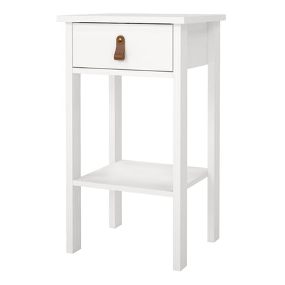 Cote | Furniture Barcelona Bedside Table, 1 Drawer - White Barcelona, Bedside Tables 725796844949