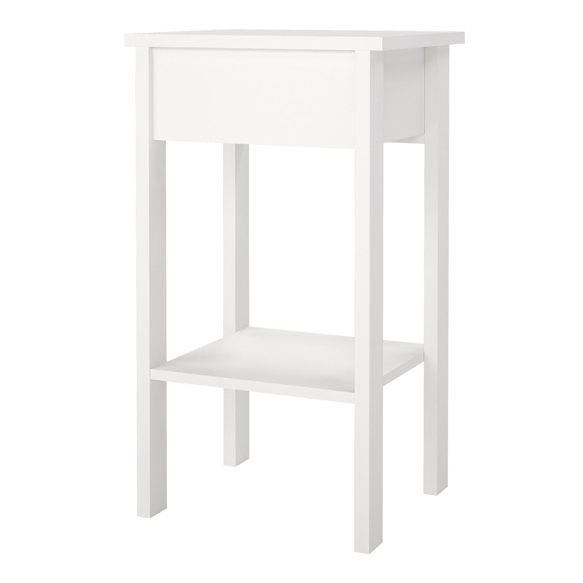 Cote | Furniture Barcelona Bedside Table, 1 Drawer - White Barcelona, Bedside Tables 725796844949