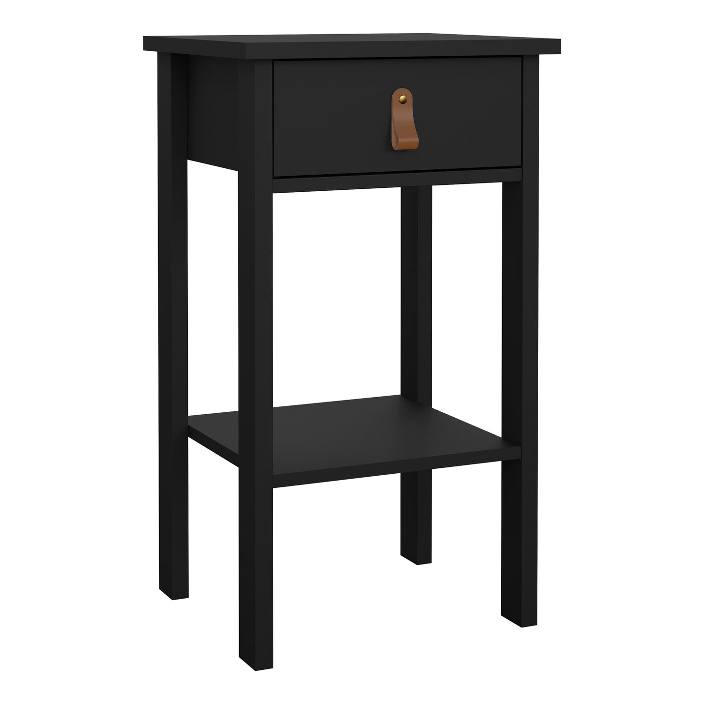 Cote | Furniture Barcelona Bedside Table, 1 Drawers - Black Barcelona, Bedside Tables 72579684gmgm