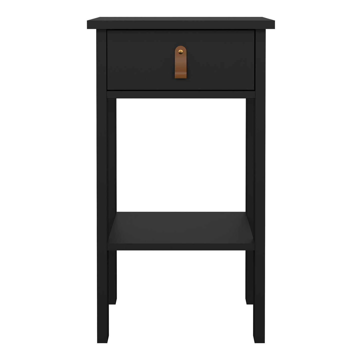 Cote | Furniture Barcelona Bedside Table, 1 Drawers - Black Barcelona, Bedside Tables 72579684gmgm