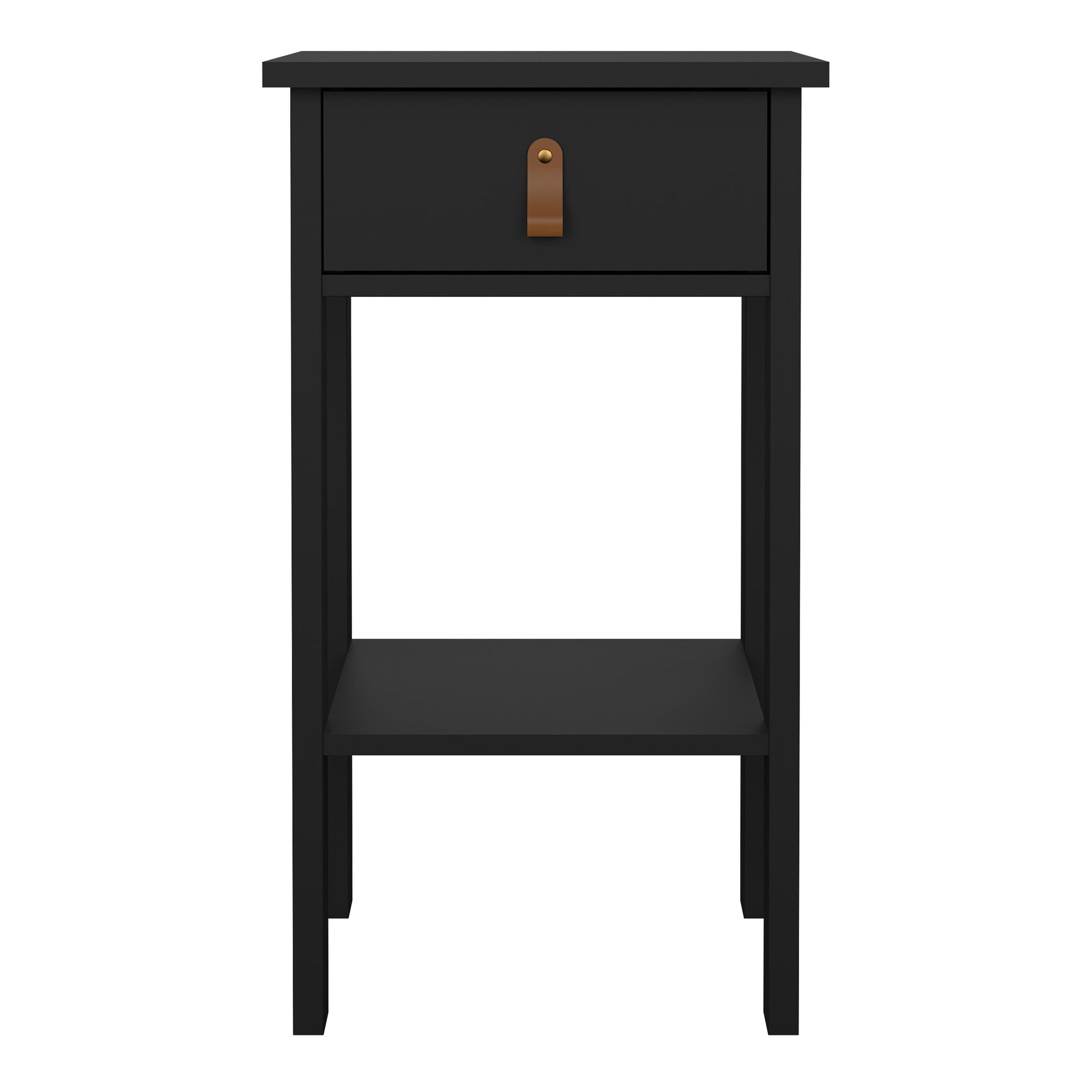 Cote | Furniture Barcelona Bedside Table, 1 Drawers - Black Barcelona, Bedside Tables 72579684gmgm