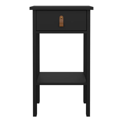 Cote | Furniture Barcelona Bedside Table, 1 Drawers - Black Barcelona, Bedside Tables 72579684gmgm