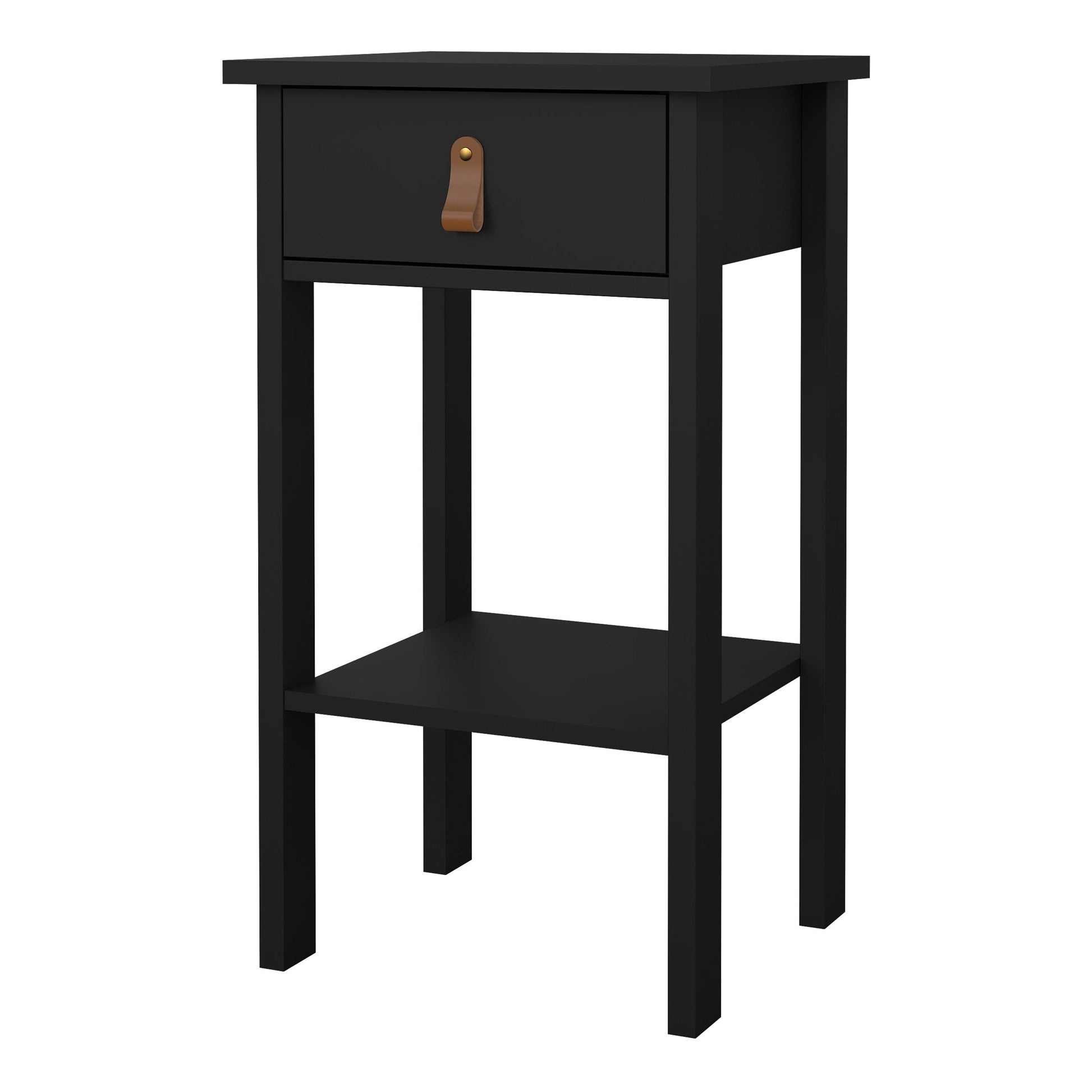 Cote | Furniture Barcelona Bedside Table, 1 Drawers - Black Barcelona, Bedside Tables 72579684gmgm